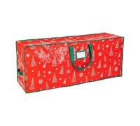 Boîte de rangement pour sapin de Noël - Grande capacité - Avec poignées | Sac de rangement pour couronne, guirlande, ornement, maison, appartement, salon, garage, fête, maison, appartement