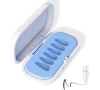 Boîte De Rangement pour Stylets, Pointes De Rechange pour Stylets Très Sensibles, pour Apple Pencil Pro/2e Génération/1re Génération/USB c (Bleu)