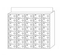 Boîte de rangement pour téléphone en acrylique blanc - 40 emplacements pour la maison, le bureau et la salle de réunion - Solution de rangement pour appareils mobiles et accessoires, désencombrez
