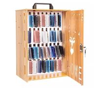 Boîte De Rangement pour Téléphone Portable 16/36 Slots Wooden Classroom Desktop Organizer Holder for Mobile Phone Management with Handle Office and School Supplies(36)