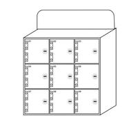 Boîte De Rangement pour Téléphone Portable 6-60 Fentes Acrylic Cell Phone Storage Cabinet Pocket Chart Lock Box Management Storage Cabinets on The Wall(9)