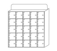 Boîte De Rangement pour Téléphone Portable 6-60 Fentes Acrylic Cell Phone Storage Cabinet Pocket Chart Lock Box Management Storage Cabinets on The Wall(25)