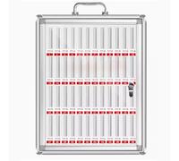 Boîte de rangement pour téléphone portable avec 15 à 60 emplacements pour salle de classe et bureau, idéale pour les examens et les événements, poignée pour un transport facile
