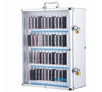 Boîte de rangement pour téléphone portable avec poignée pour bureau et salle de classe, design portable pour un accès facile et sécurité