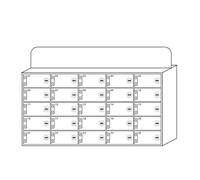 Boîte de rangement pour téléphone portable en acrylique blanc avec 25 compartiments - Mobile pour salles de classe, ateliers, usines, écoles et bureaux - Solution de rangement sécurisée pour téléphone