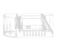 Boîte de Rangement pour Tête de Polissage, 8 Emplacements en PC Transparent | Boîtier Réutilisable, Accès Rapide aux Embouts, pour Service Mobile et Station de Nail Art