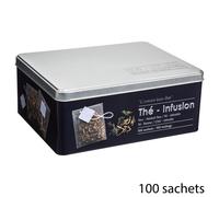 Boîte de Rangement pour Thé Noir et Infusions