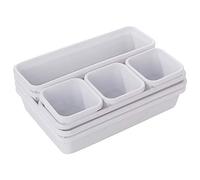 Boîte de Rangement pour tiroir Séparation - 8PCS Organisateurs de tiroir Peu Profond Séparer Combinaison Libre Petit boîtier de Rangement