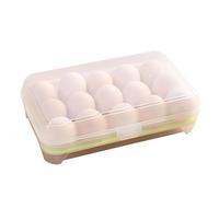 Boîte de rangement pour œufs avec 15 compartiments, boîte de rangement empilable avec couvercle, distributeur de transport d'œufs pour pique-nique, camping, voyage