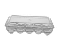 Boîte de Rangement pour Œufs avec Couvercle, 15 Slots, Plastique