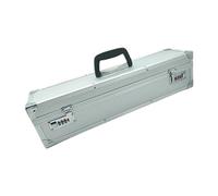 Boîte de rangement pour ustensiles de cuisine en alliage d ' aluminium, avec systèmes de verrouillage et réglable pour une organisation sécurisée des outils et un étui de verrouillage de transport