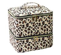 Boîte de rangement pour vernis à ongles, organiseur de vernis à ongles, trousse de rangement double couche pour 30 bouteilles, organisateur portable pour lampe