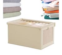 Boîte De Rangement Pour Vêtements - Panneau PP En Tissu Oxford 44 X 25 X 20 Cm | Boîte De Rangement Pliable | Panier De Placard De Grande Capacité, Anti-poussière, Pour Jeans, Pulls, Manteaux, Chemise