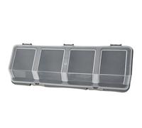 Boîte de rangement pour vis avec quatre compartiments pour organiser les pièces pour augmenter l'efficacité dans les ateliers et les salles à outils, organisation des vis