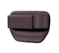 Boîte de Rangement pour Voiture pour Maserati Ghibli 2021-2024, Organiseur de Console de Voiture Cuir PU Boîte de Rangement pour Siège,Brown-B