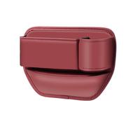 Boîte de Rangement pour Voiture pour Maserati Ghibli 2021-2024, Organiseur de Console de Voiture Cuir PU Boîte de Rangement pour Siège,Red-B