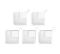 Boîte de Rangement Powder Puff Board Set Portable White Nail Tip Container Base pour Perle Organisateur de Rangement de Maquillage de Boucles d'oreilles à Perles