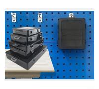 Boîte de rangement pratique en plastique conçue pour une utilisation en atelier pour contenir vis, boulons, poulies et autres petits composants mécaniques (E)