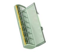 Boîte de rangement pratique pour pilules conçue pour un accès facile et une organisation efficace de divers médicaments. Support à compartiments multiples