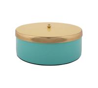 Boîte de rangement Present Time Double Funky Turquoise 7x20,5 cm