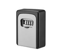 Boîte de rangement protégée par mot de passe - Étanche - En métal - Fixation murale - 4 chiffres - Serrure ionique C - Résistante au vol - Pour un usage domestique