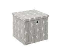 - Boîte de Rangement "Raibow" 31x31cm Gris