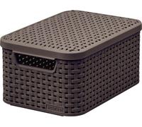 Boîte de rangement RATTAN Style2 avec couvercle S - brun 03617-210