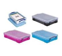 Boîte de rangement - Really Useful Box - 4 Litres - Transparent - PP recyclé - Couvercle amovible