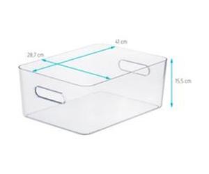 Boîte de rangement réctangulaire transparente SmartStore Compact Clear taille L