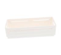 Boîte de Rangement Rétractable en Plastique Beige, Petit Modèle | Cloisons Internes, Design Extensible, Style Japonerie Simple et Élégant, pour Cosmétiques et Bric-à-brac