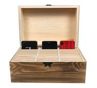 Boîte de rangement rétro à 30 emplacements pour téléphone avec serrure à mot de passe, idéale pour une utilisation en salle de classe, bureau, salle de sport - Solution sûre et élégante pour téléphone