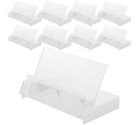Boîte de Rangement Rétro pour Cassettes Audio en Plastique, 10 Pièces | Finition Lisse Blanche, Format Pratique pour Collections Personnelles, Organisation Simple et Usage Quotidien