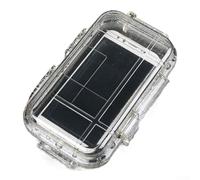 Boîte de rangement robuste pour outils et appareils électroniques avec coque étanche et coussinets réglables en ABS résistant pour un transport sûr (transparent)