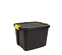 Boîte de rangement robuste Strata - Conteneur de jardin à domicile avec couvercle - 42L