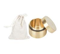 Boîte de rangement ronde Box boîte en laiton imperméable à l'eau extérieure, conteneur en laiton entièrement scellé étanche à l'eau extérieure et étanche Mini