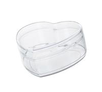 Boîte de rangement ronde en acrylique transparent avec couvercle pour bonbons, pilules, ongles, perles avec couvercle