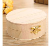 Boîte De Rangement Ronde En Bois De Haute Qualité, Boîte De Rangement Ronde En Bois, Boîte De Rangement En Bois Pour Rouge À Lèvres Bijoux, Boîte-Cadeau En Bois