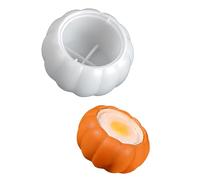 Boîte de rangement ronde pour bijoux avec couvercle et support en forme de citrouille