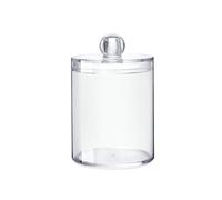 Boîte de rangement ronde pour cotons-tiges avec couvercle, multi-usages, distributeur de cosmétiques, salle de bain, toilettes, chambre à coucher