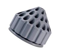 Boîte de Rangement Rotative à 35 Trous pour Embouts de Perceuse à Ongles | PE, Base Stable Antichute, Design Nid D’abeille, Usage Maison pour Poste de Manucure