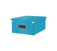 Boîte de rangement solide en Carton Click & Store Cosy L - Bleu