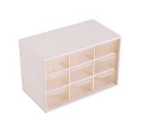 Boîte de rangement - SONEW - Tiroir de bureau - 9 tiroirs transparents - Plastique - Blanc