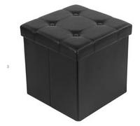 Boîte de Rangement Songmics 38 x 38 x 38 cm Noir LSF30B Noir G