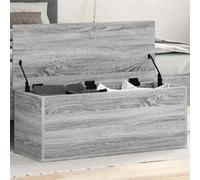 vidaXL Boîte de rangement Sonoma – Gris 90x35x35 cm – Bois d'ingénierie