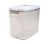 Boîte de rangement sous vide avec grande capacité et fermeture hermétique pour protéger les aliments de l'humidité, des insectes et de l'exposition à l'air (4,6 L)