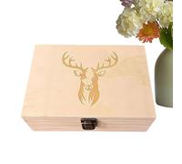 Boîte De Rangement Souvenir,Boîte En Bois Compartimentée Protectrice - De Rangement Décorative Pour Photos De Chasseur - Pour Organisation à la Maison en Plein Air et en Voyage Papa Amis Famille