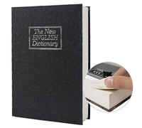 Boîte de rangement sûre de livre de détournement de papier réel, coffre-fort secret de dictionnaire avec serrure de code/clé, coffre-fort caché de livre de flip (Code du dictionnaire noir)