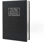 Boîte de rangement sûre de livre de détournement de papier réel, coffre-fort secret de dictionnaire avec serrure de code/clé, coffre-fort caché de livre de flip