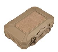 Boîte de Rangement Tactique Molle, Plate-forme D'opération Suspendue, Boîte À Outils Étanche et Antichoc, Étui À Outils Hermétique avec Rembourrage en Mousse(Brown)