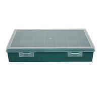 Boîte de rangement - TAYG - 60106 - 21 compartiments - Couvercle transparent - Plastique vert